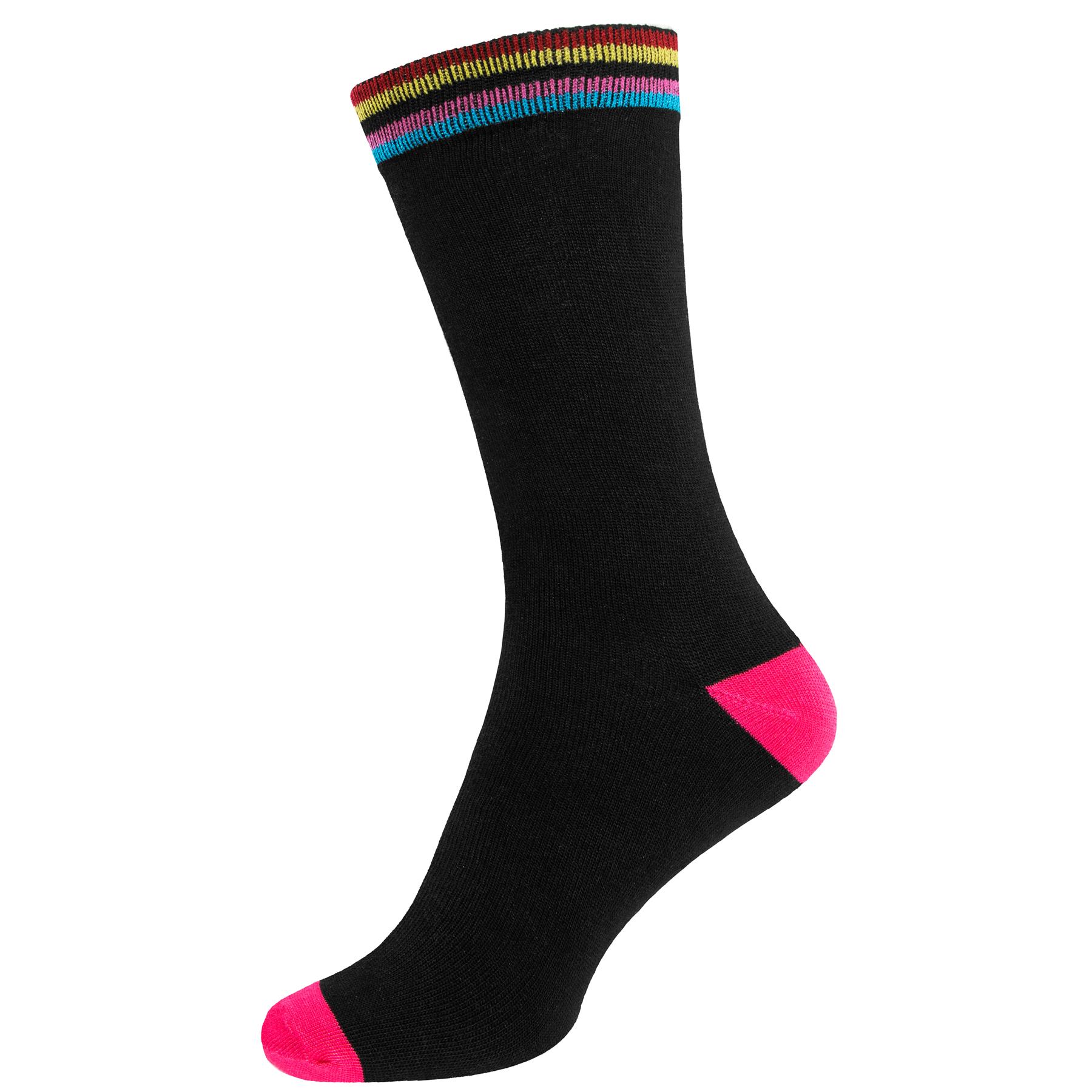 Mens Moon Funky Design Socks Bright Cotton Rich Coloured Stripes Size 6-11 - Picture 8 of 72