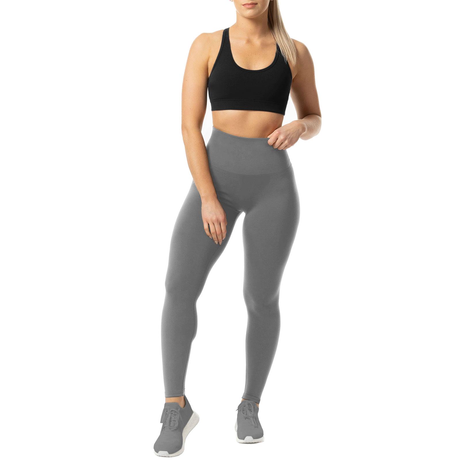 Ladies High Waist Tummy Control Leggings Thick Brushed Fleece Elasticated Waist - Picture 57 of 62
