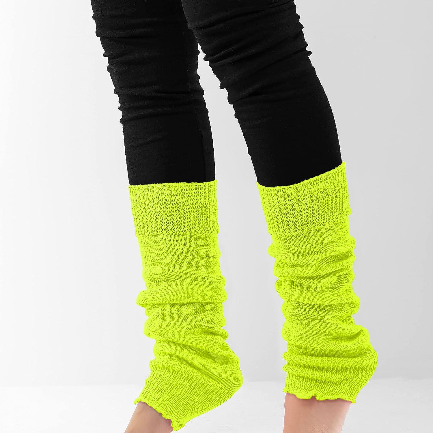 GIRLS TUTU LEG WARMERS 80’S WOMENS FANCY DRESS LADIES DANCE KNEE SOCKS ACCESSORY - Picture 29 of 31