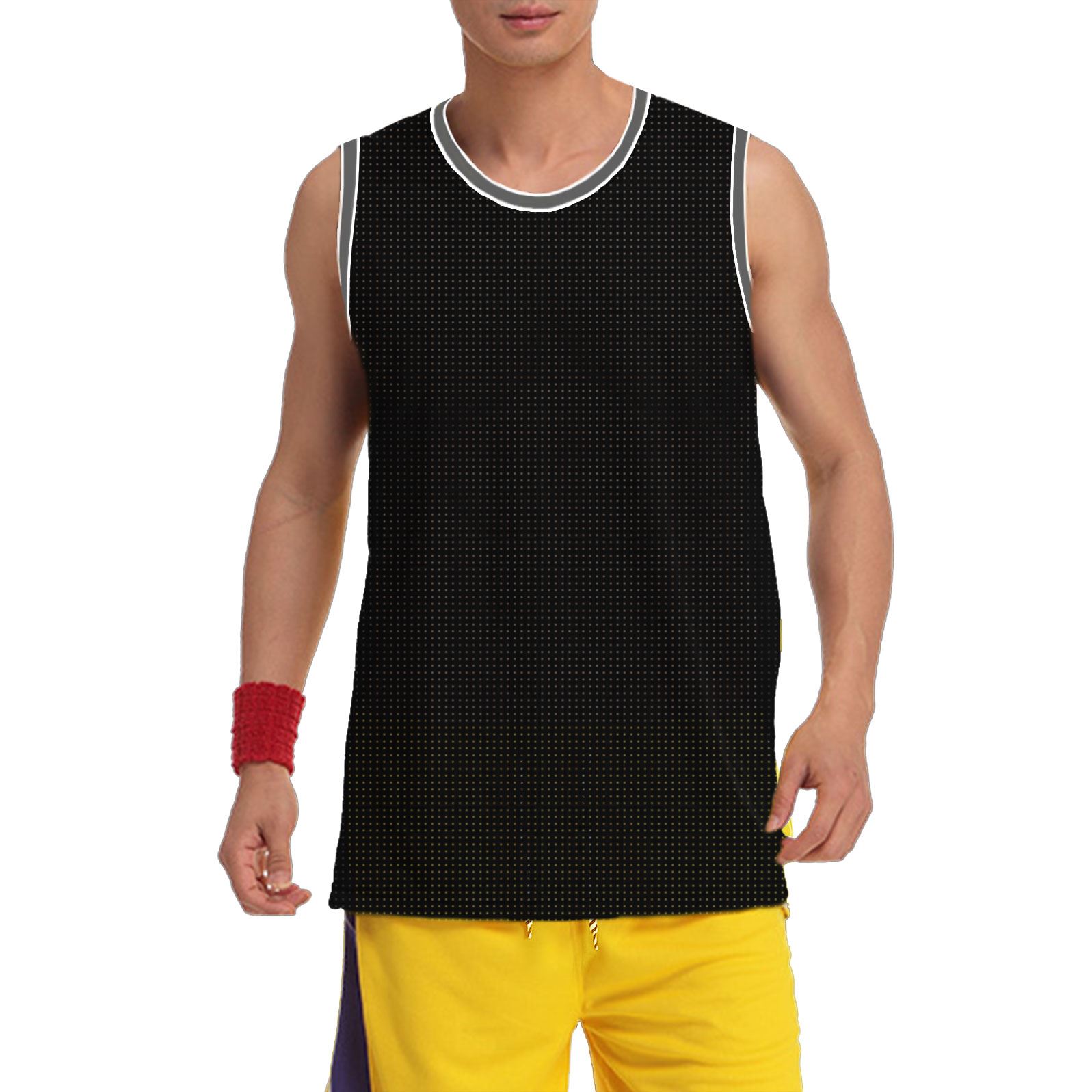 Mens Breathable Mesh Net Vest Summer Basketball Sports PE Running Gym