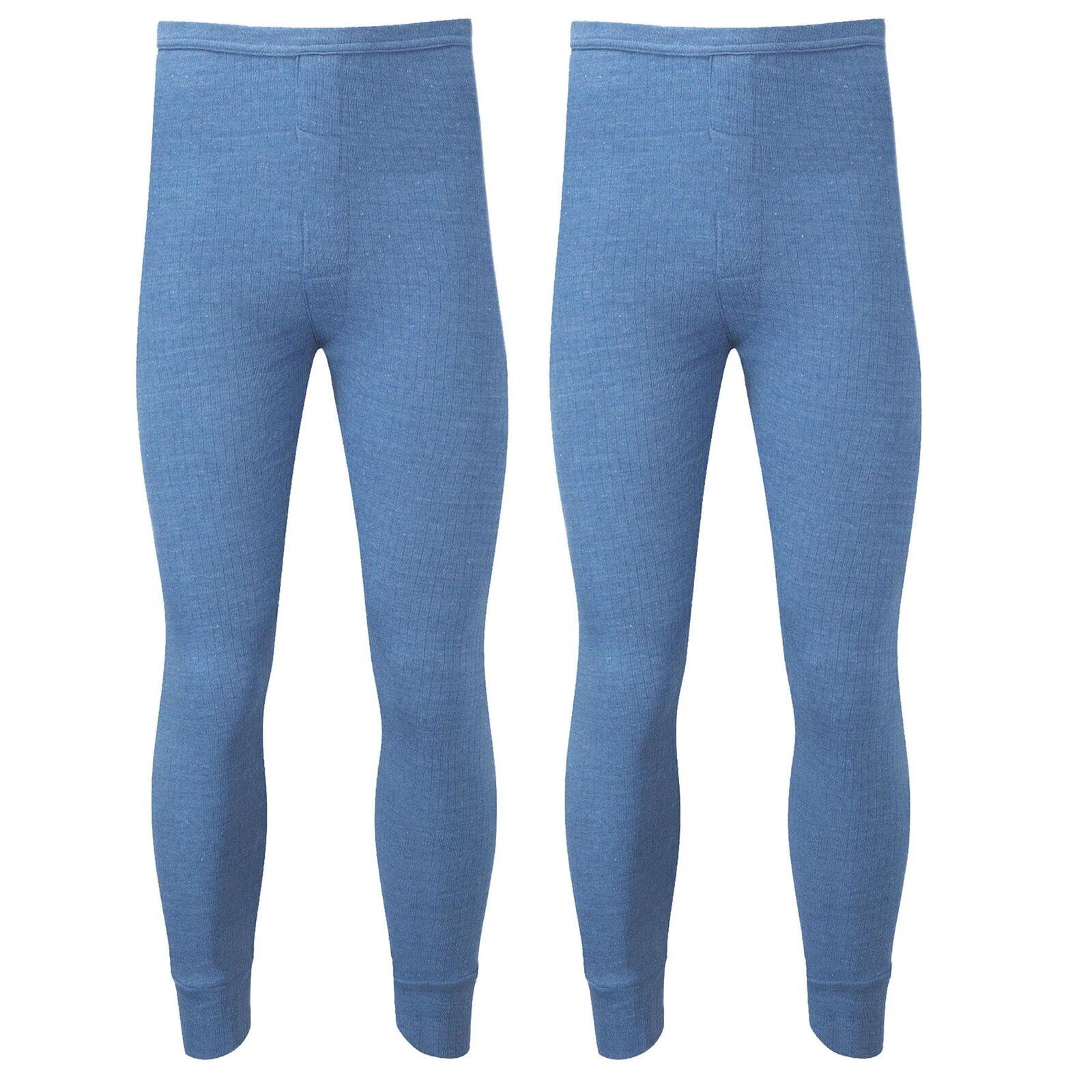 2 Pack Mens Thermal Long Johns Warm Winter Base layer Bottoms Underwear Trouser - Picture 13 of 17
