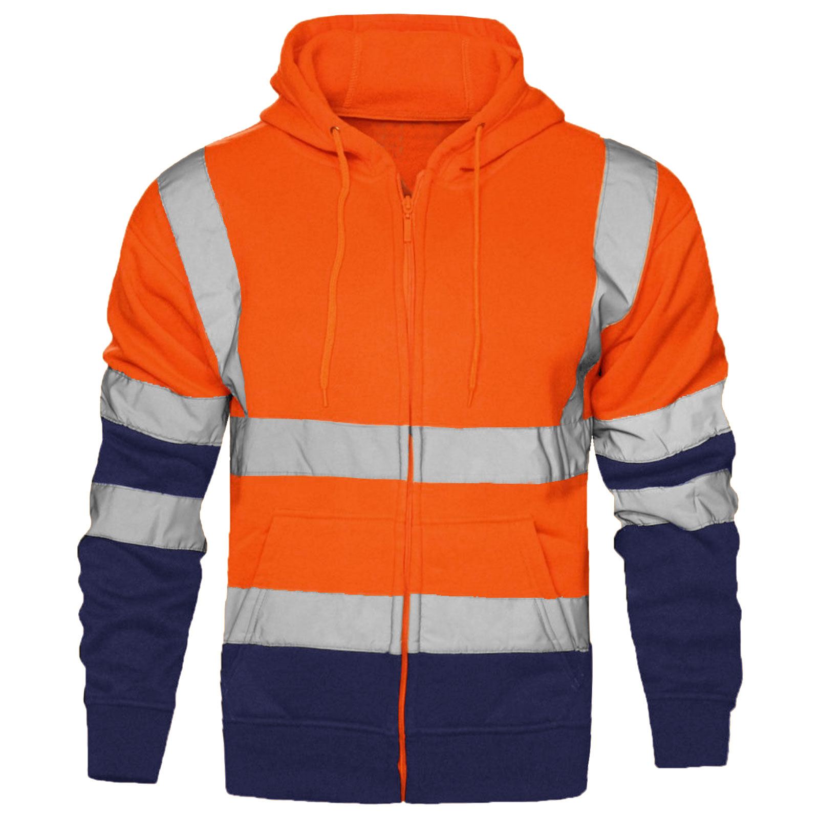 DICKIES HI VIS HOODIE HIGH VISIBILITY HOODED SWEATSHIRT SAFETY WORK HOODY JACKET