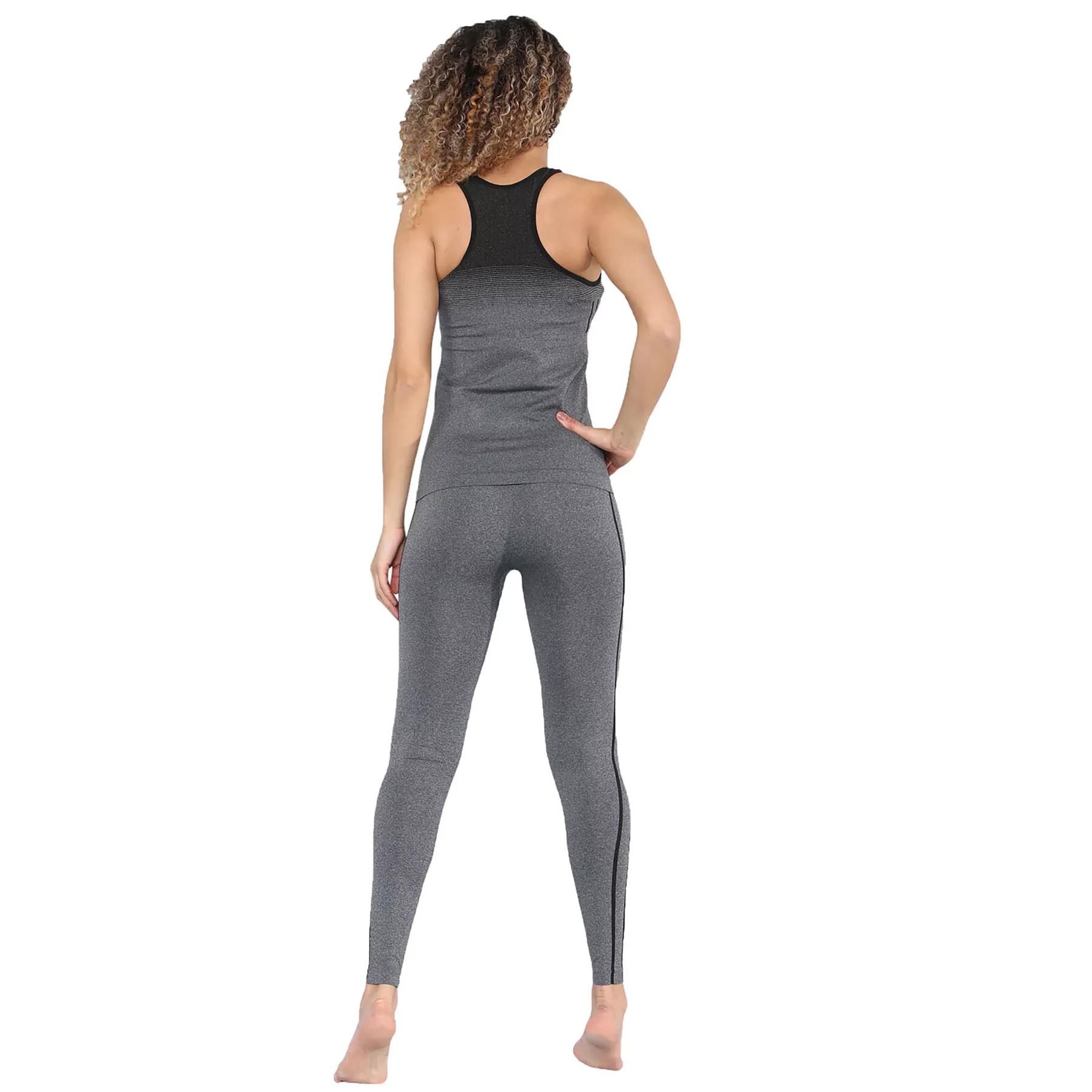 Ladies Tracksuits Gym Wear Vest Tops Leggings Exercise Fitness Yoga Fitness Suit - Picture 3 of 22