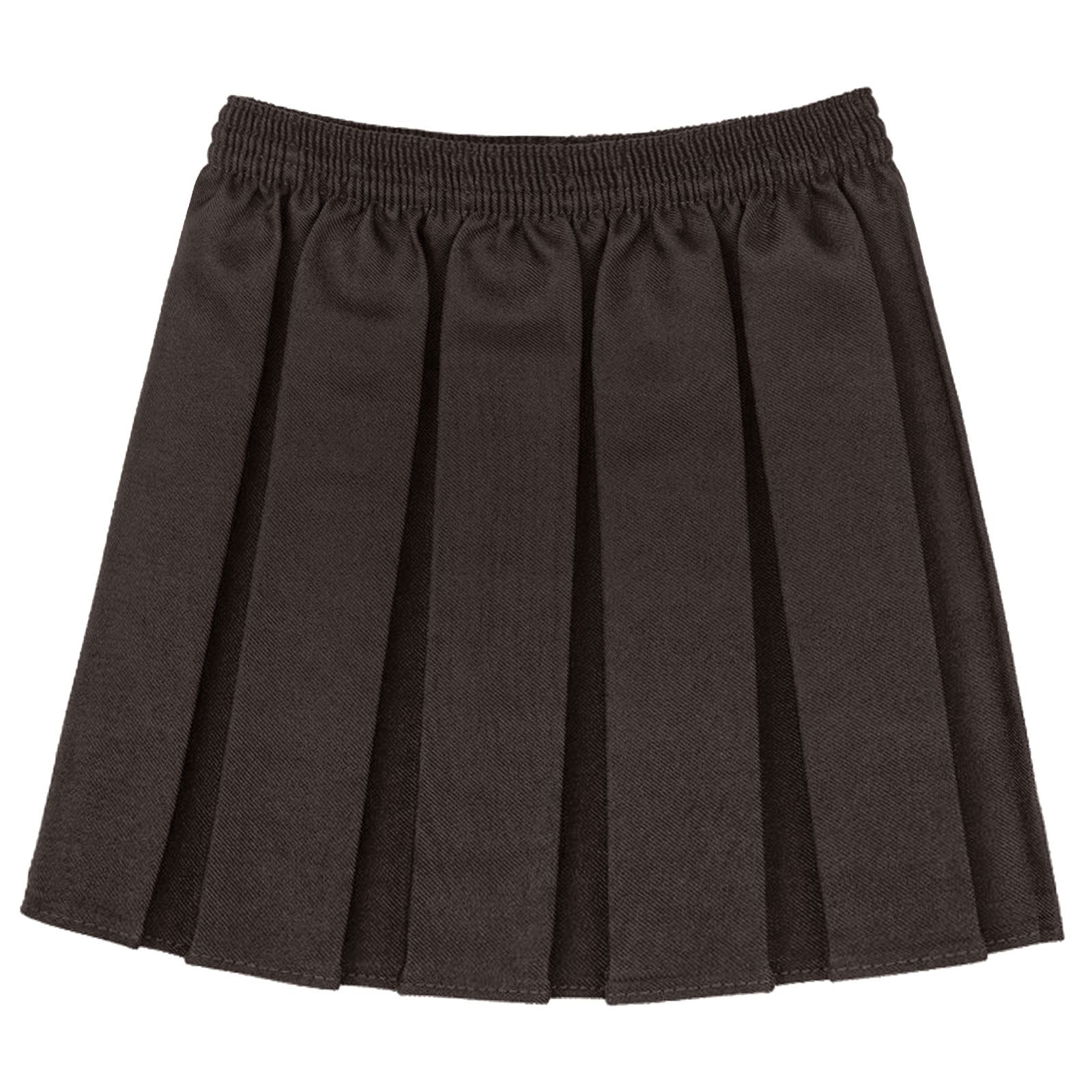 KIDS GIRLS BOX PLEATED SKIRT SCHOOL UNIFORM DRESS MINI SKATER ELASTICATED WAIST - Picture 4 of 8