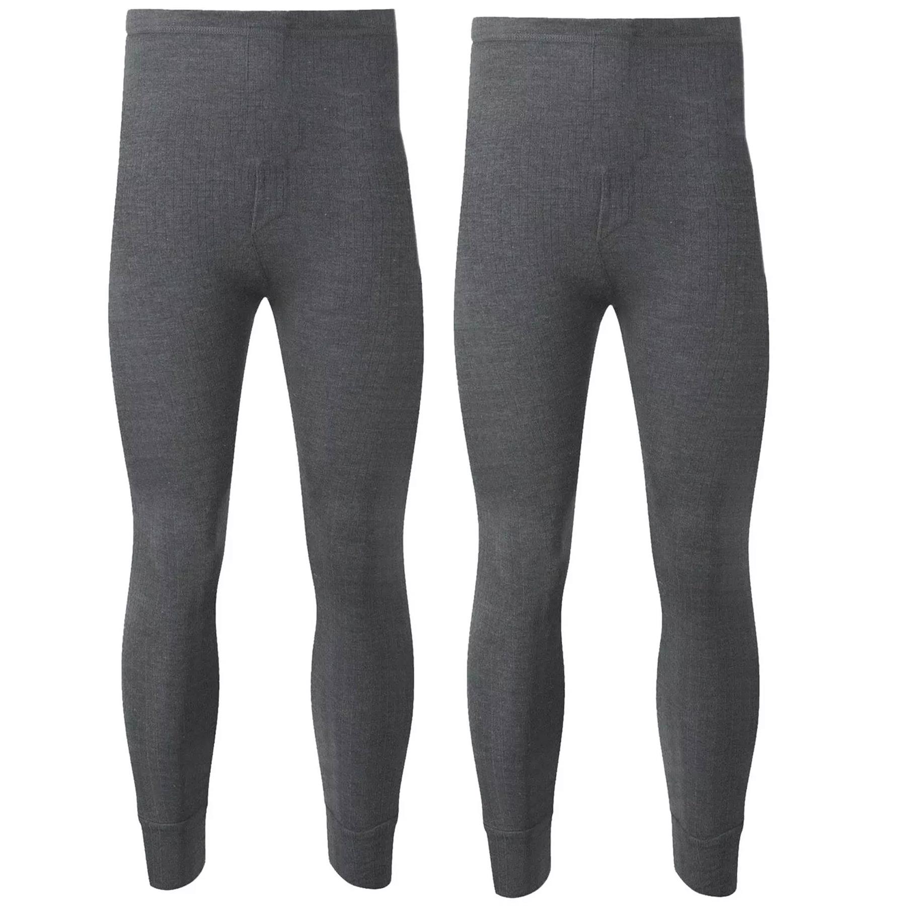 2 Pack Mens Thermal Long Johns Warm Winter Base layer Bottoms Underwear Trouser - Picture 14 of 17