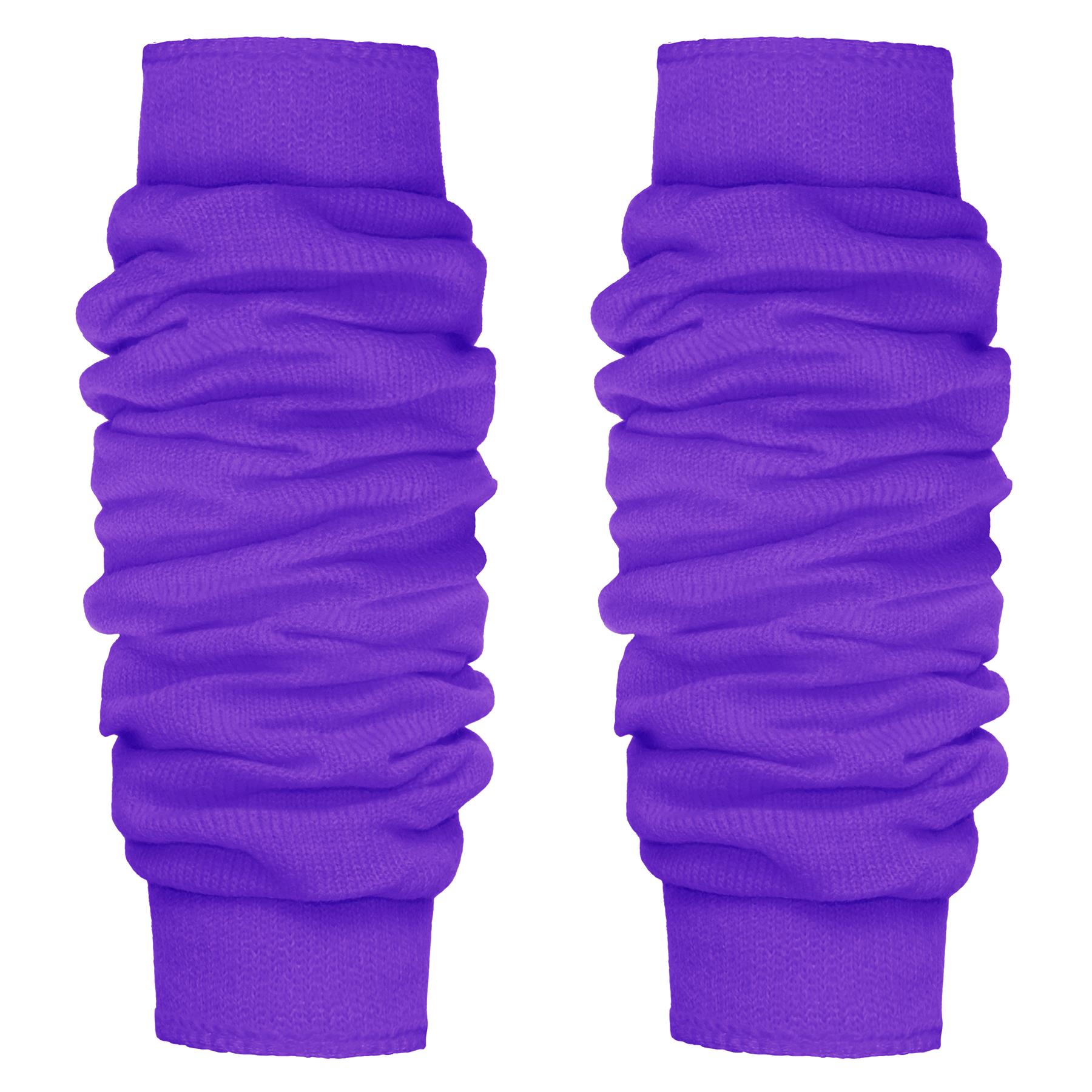 GIRLS TUTU LEG WARMERS 80’S WOMENS FANCY DRESS LADIES DANCE KNEE SOCKS ACCESSORY - Picture 19 of 31