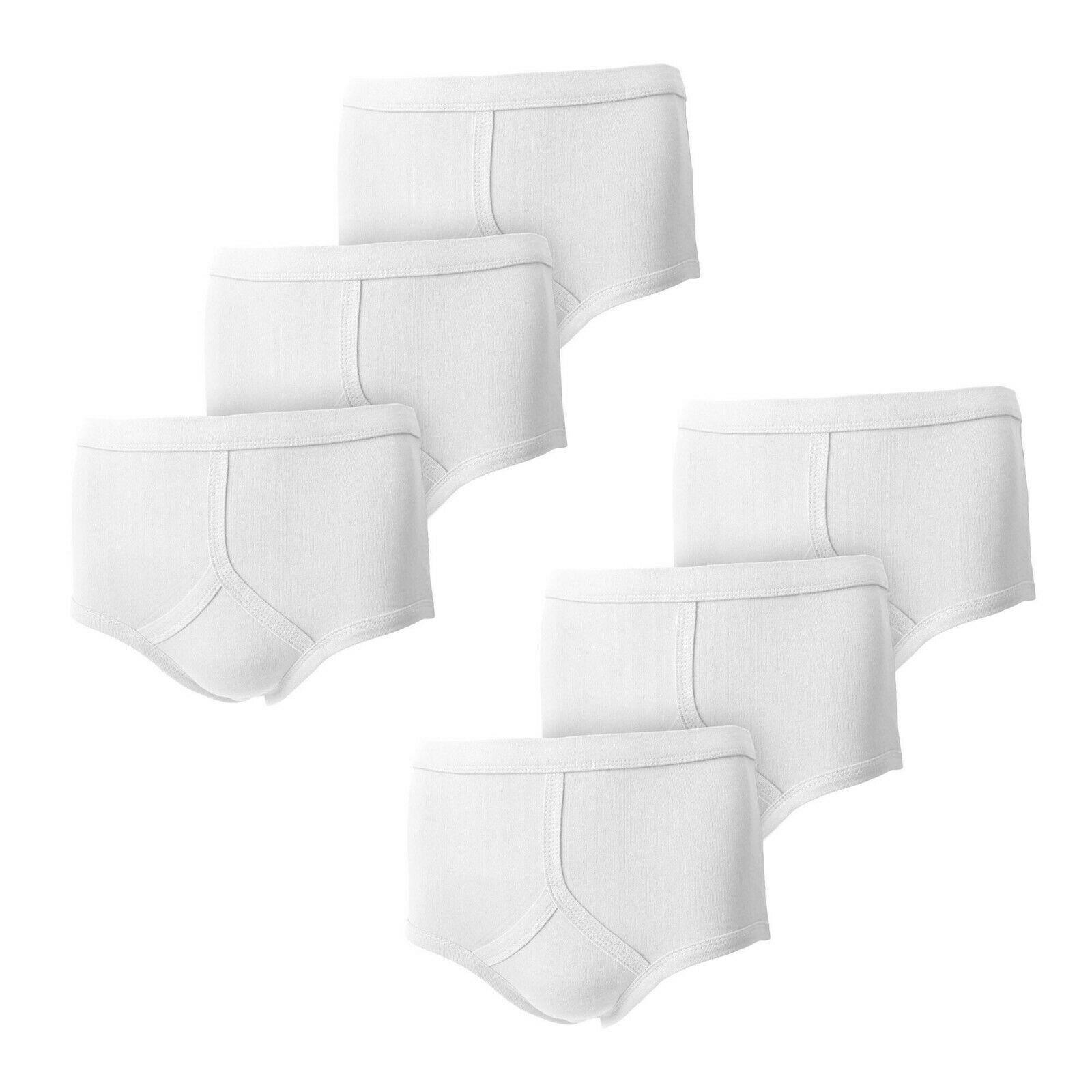 3/6/9/12 Mens Y Fronts Underwear 100% Cotton Traditional Interlock Briefs S-5XL - Picture 17 of 17