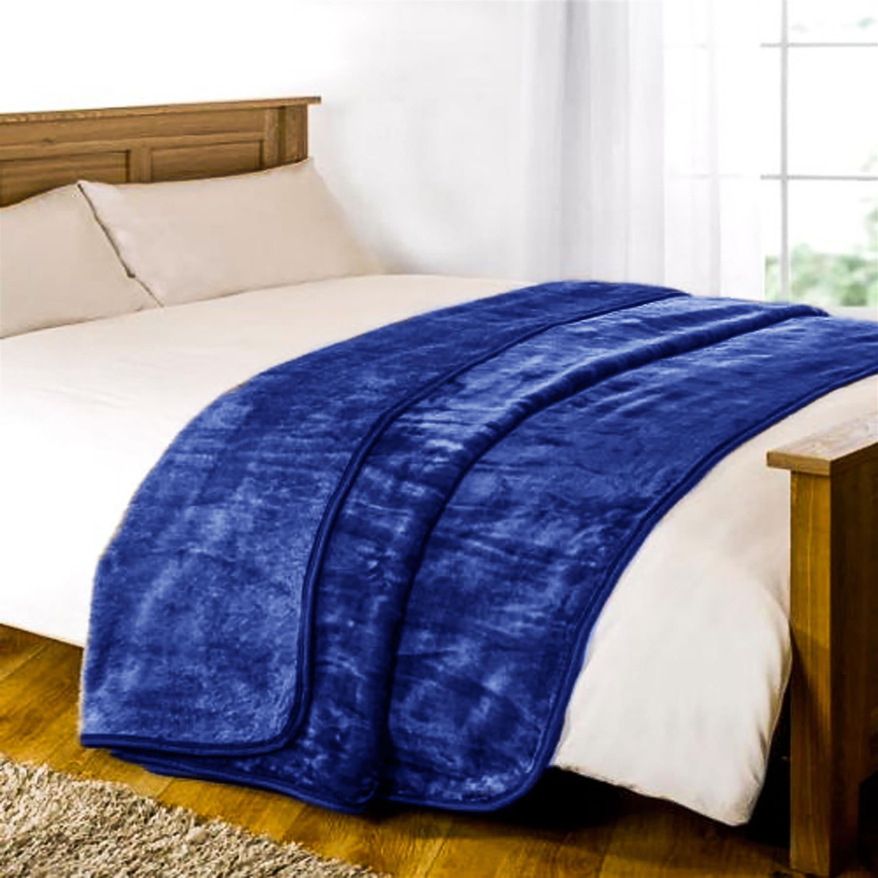 LUXURY FAUX FUR BLANKET BED THROW SOFA SOFT WARM FLEECE THROW SINGLE DOUBLE KING - Picture 36 of 62