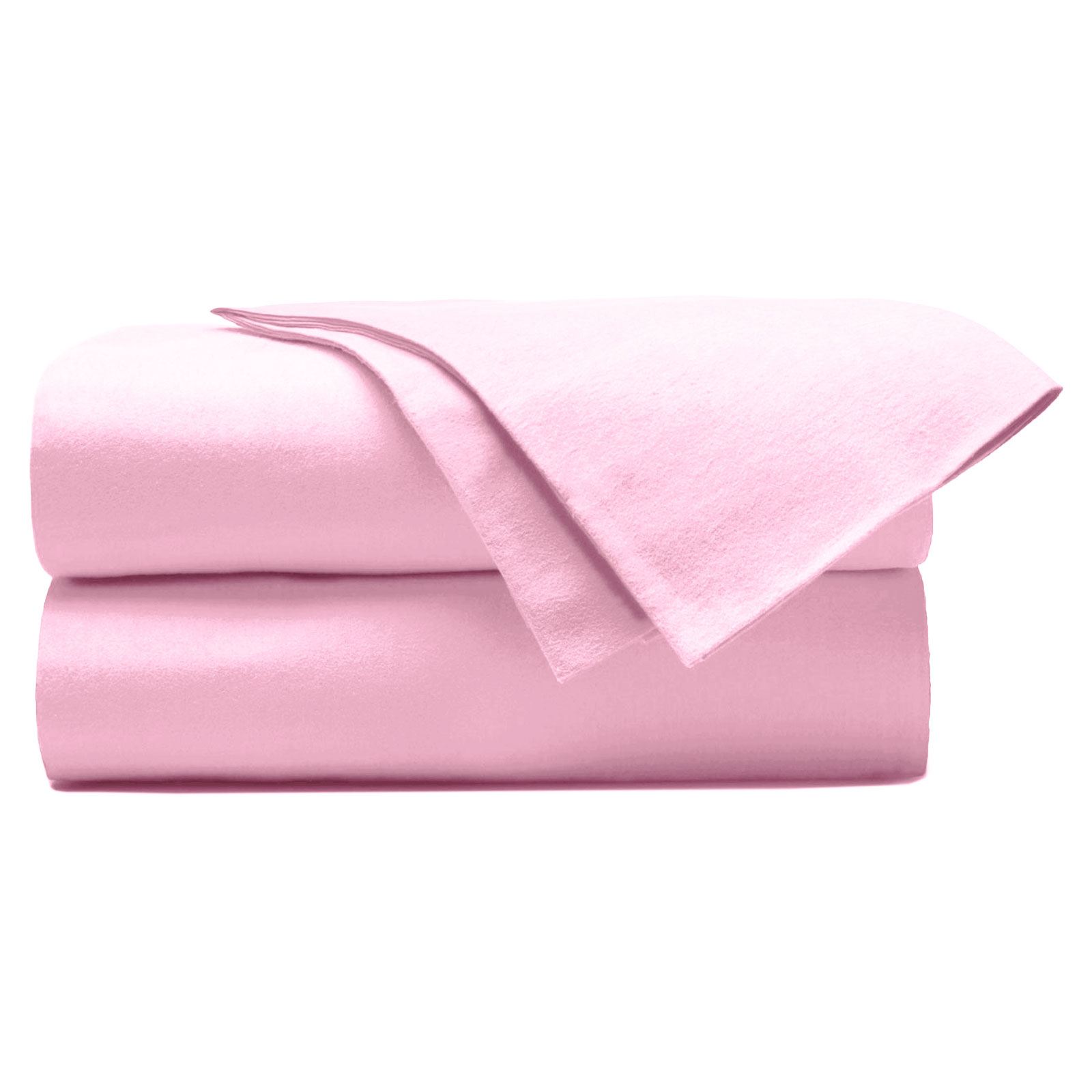 FLANNELETTE COTTON DUVET BRUSHED DYED FITTED PLAIN BED SHEETWITH PILLOW CASES - Bild 5 von 6