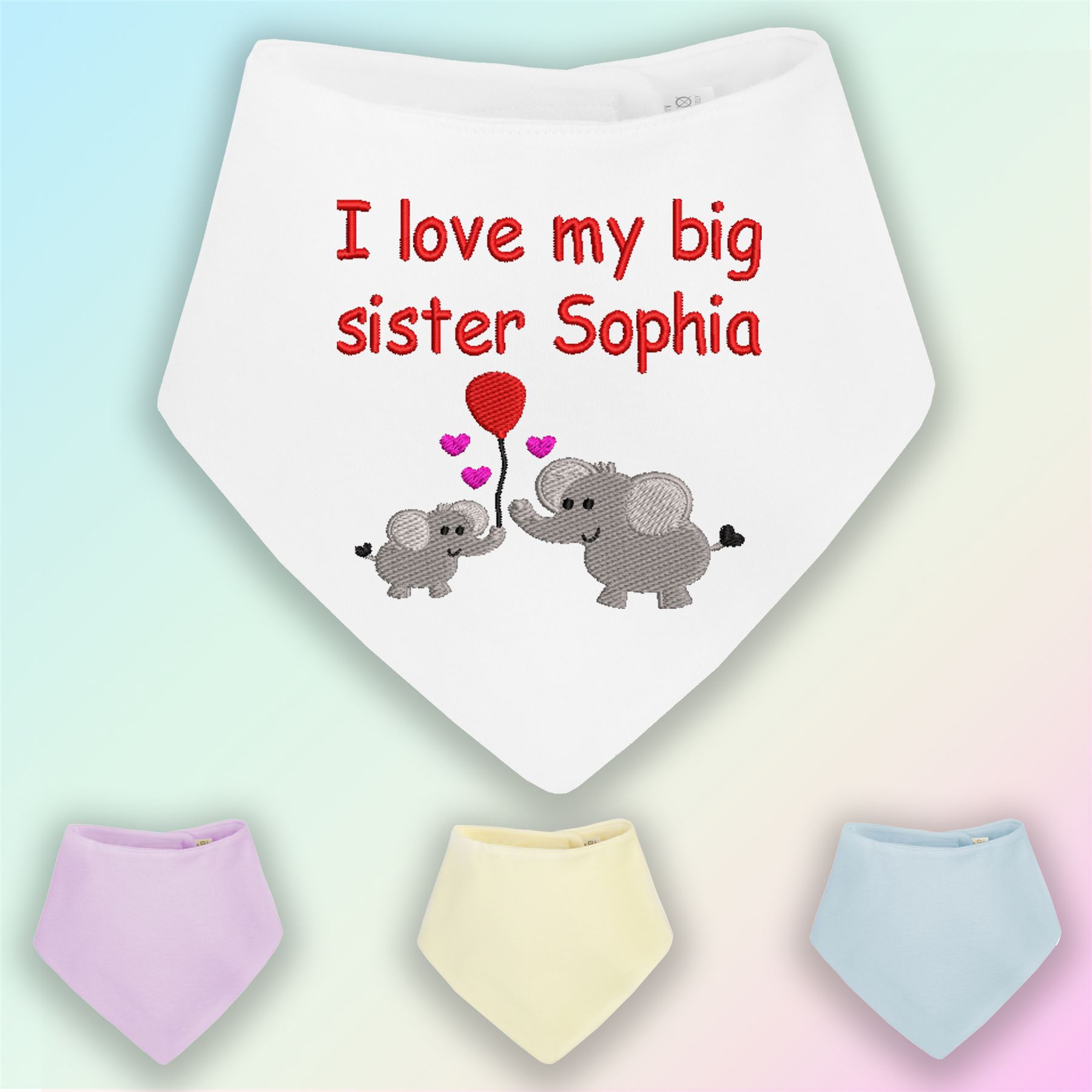 personalised dribble bibs