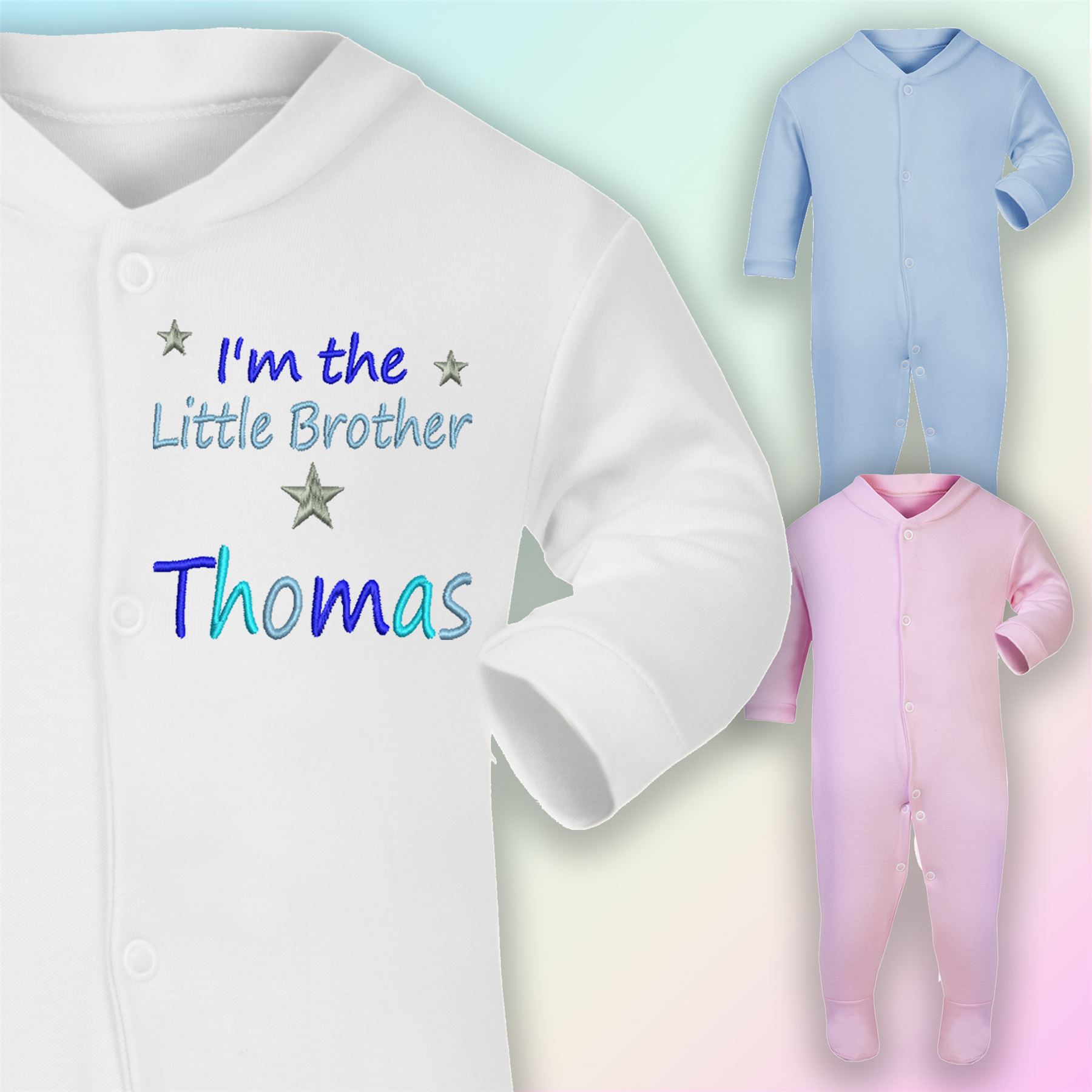 little brother baby sleepsuit