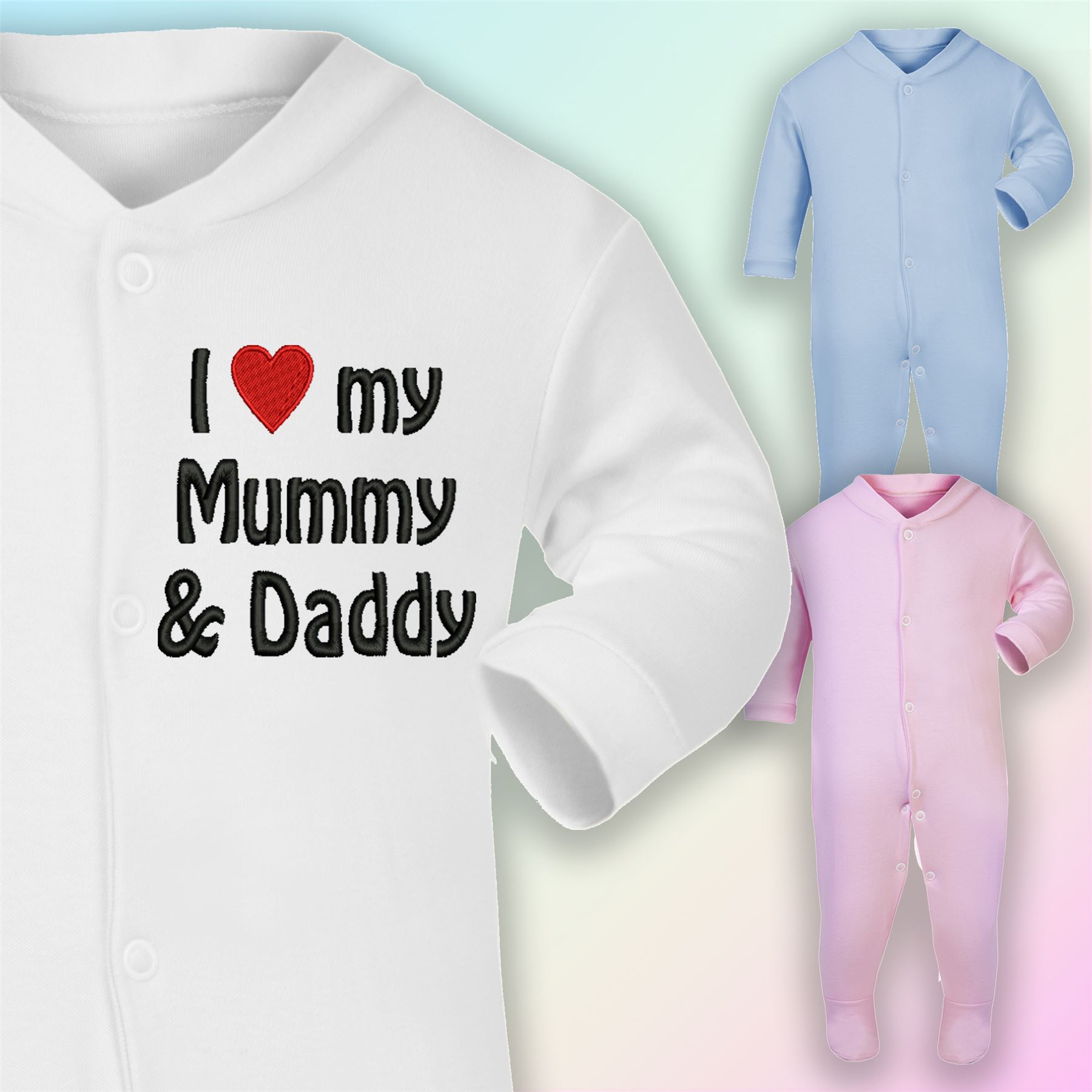 i love my mummy sleepsuit
