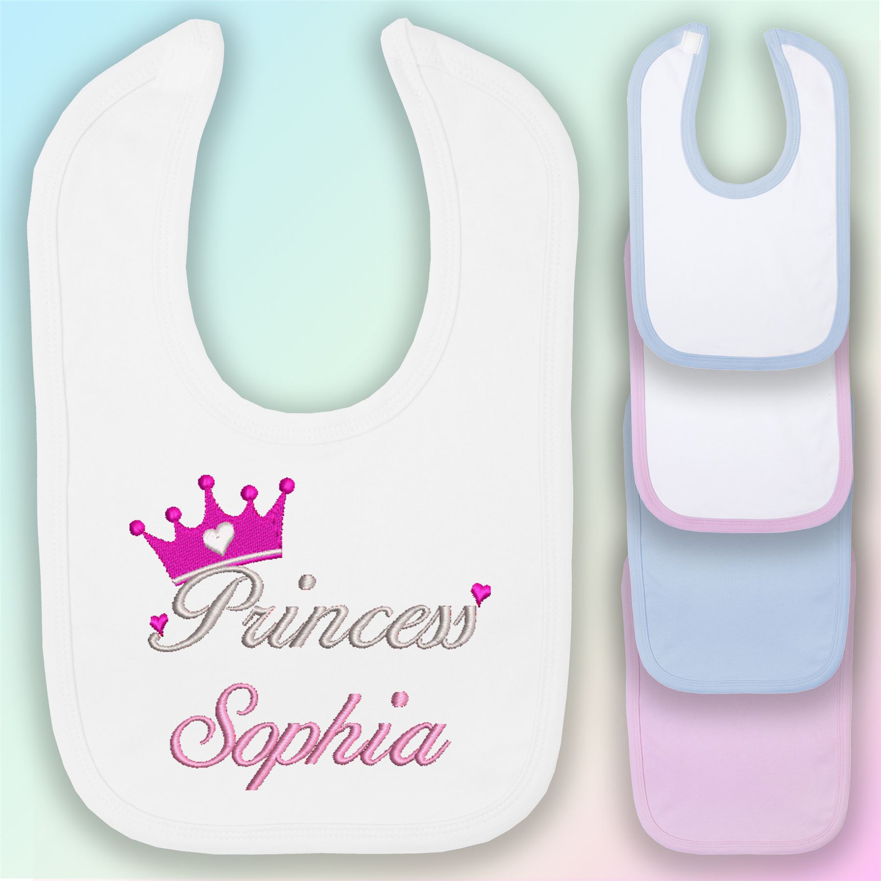 Personalised Born in Lockdown Embroidered Baby Bandana Dribble Bib Gift Unisex