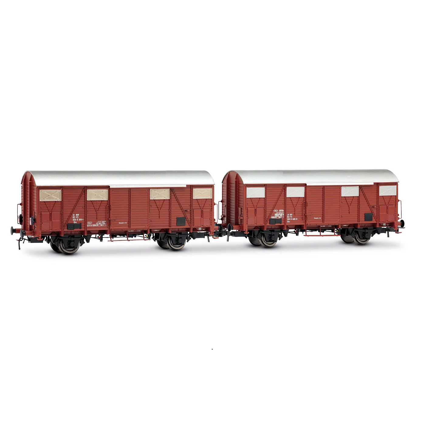 Rivarossi HR6696 FS 2-unit Pack Ghs Wagons With Low Aerators Gauge 1:87 Scale