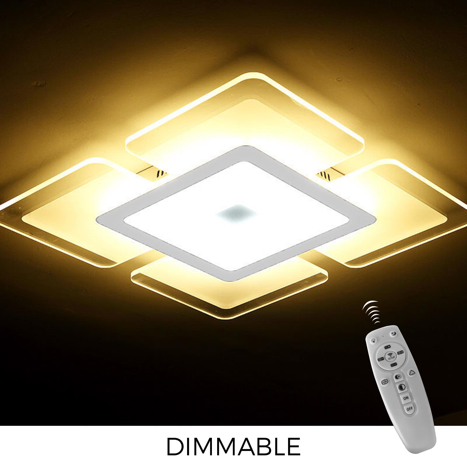 Luces de techo LED cuadrada panel Down Light Cocina Dormitorio Sala de