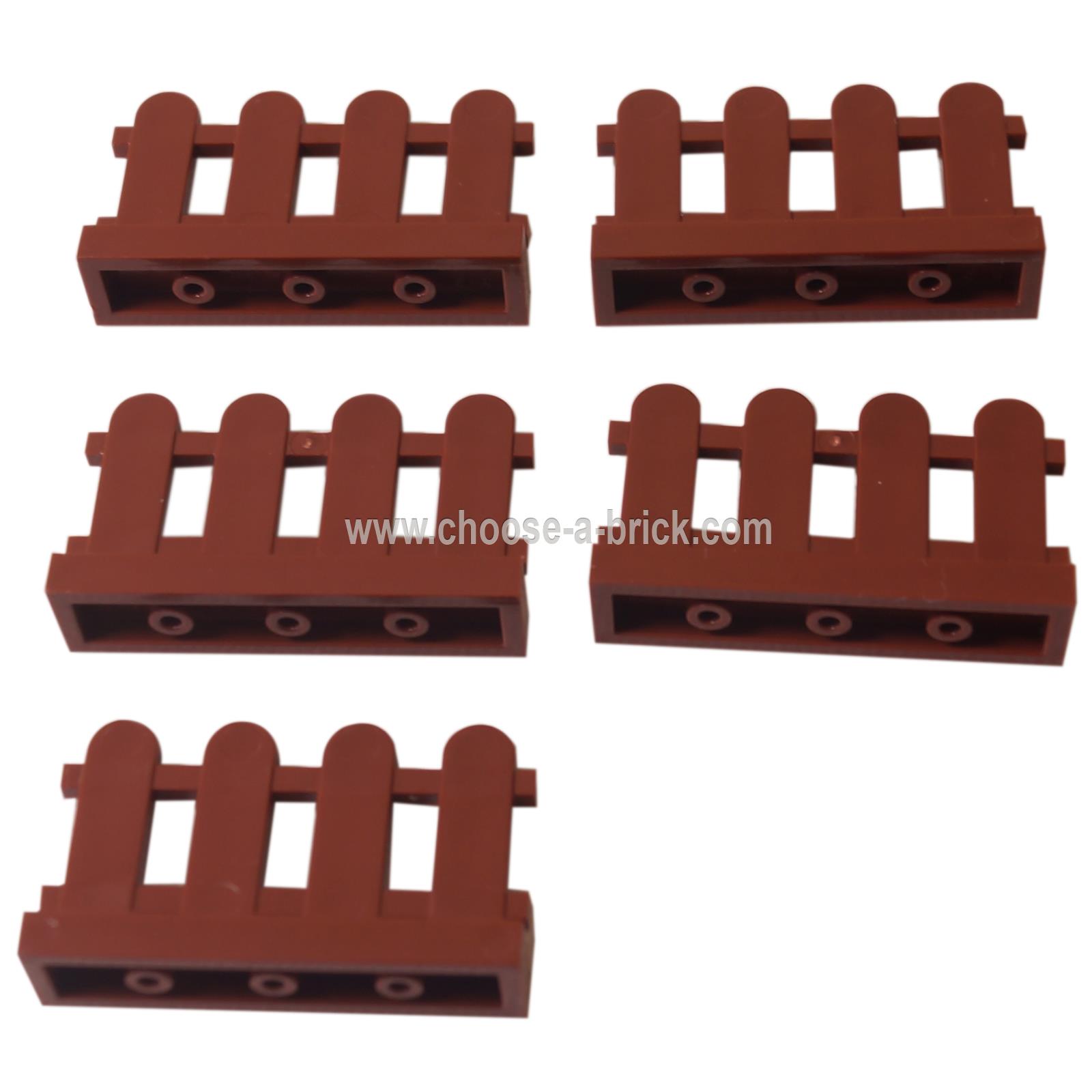 Bulk Lot of LEGO Picket Fences - Choose Color & Quantity - 1x4x2 - 33303 - Picture 2 of 3