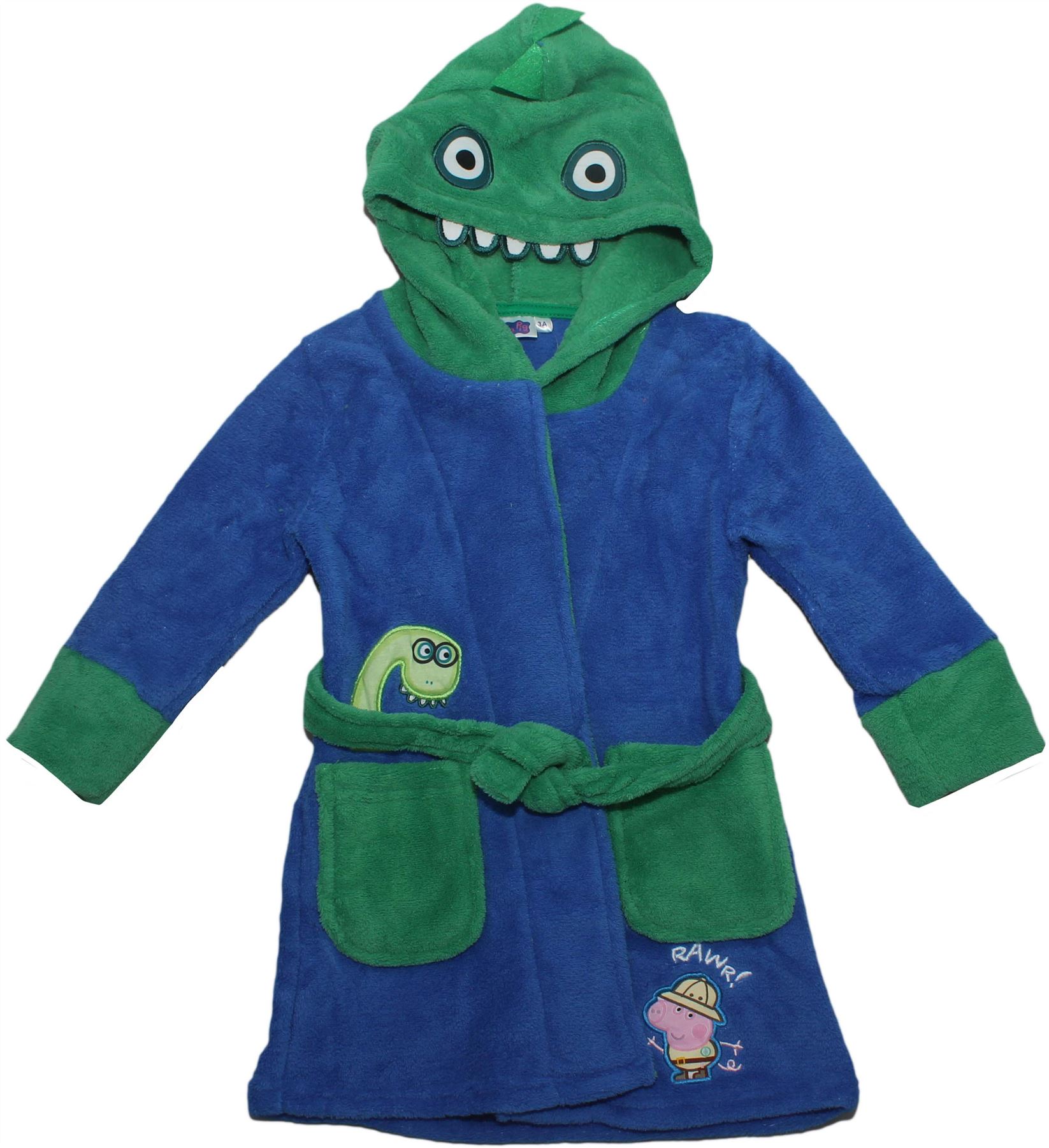 GEORGE PIG Peppa Pig Safari Dressing Gown with Dinosaur Hood