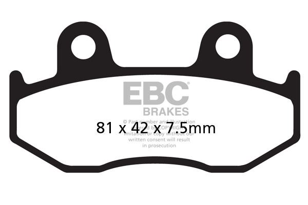 FIT HONDA CR 250 RG 86 EBC Grooved Shoe Rear
