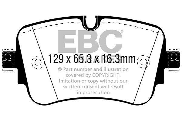 EBC DP42299R SET PASTIGLIE FRENO FRENO FRENO A DISCO Posteriore - Foto 2 di 2