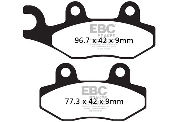 Plaquettes de freins EBC Kymco vitality 50 avant NEUF