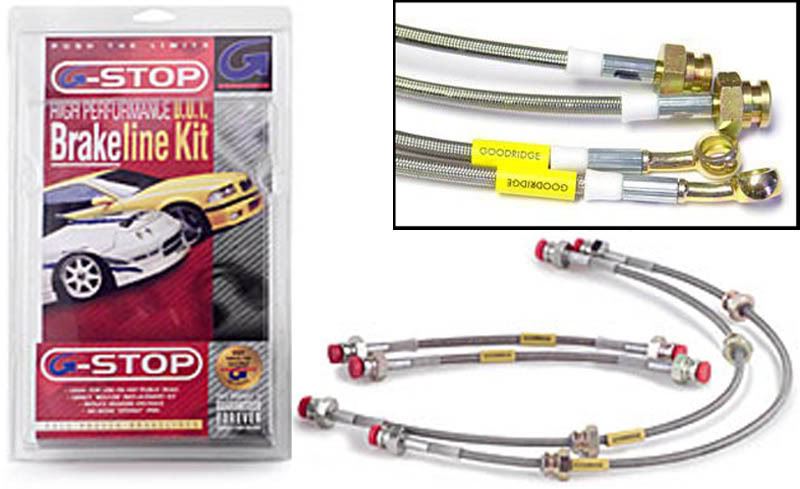 OHA Stainless Braided Front Brake Line Kit for Yamaha XV535 S Virago 535 Low bar