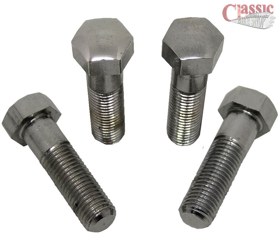BSA Handlebar Clamp Chrome Bolt Set of 4 655334 eBay