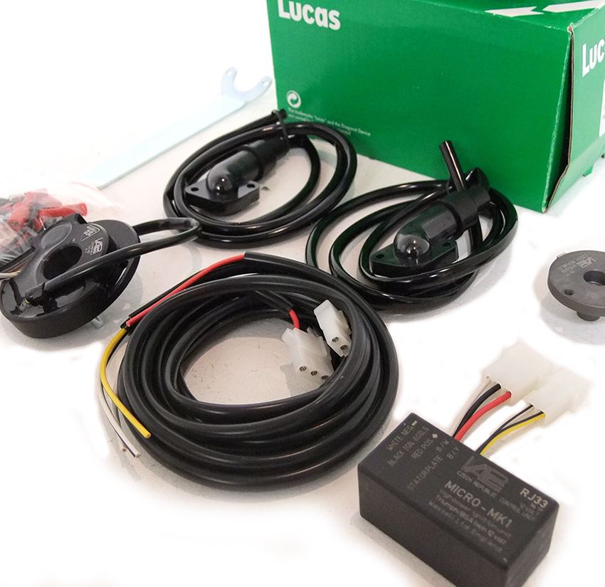 Genuine Lucas K2F Ignition Housing and Electronic Ignition kit MK1 eBay