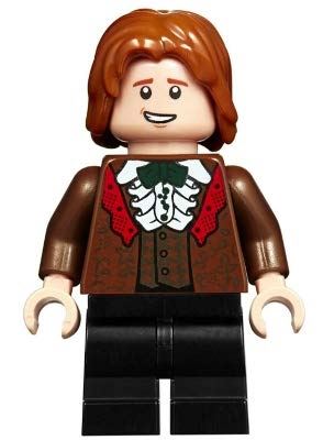 Hary Potter LEGO Minifigure Ron Weasley Reddish Brown Suit Minifig 75948 Rare