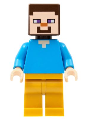 LEGO Minecraft Steve With Gold Legs Minifigure from  21162