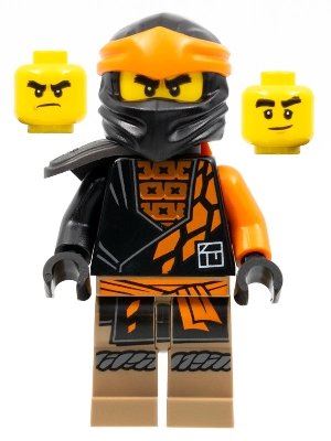 LEGO Ninjago Cole Core with Shoulder Pad Minifigure from 71767 - Picture 1 of 4