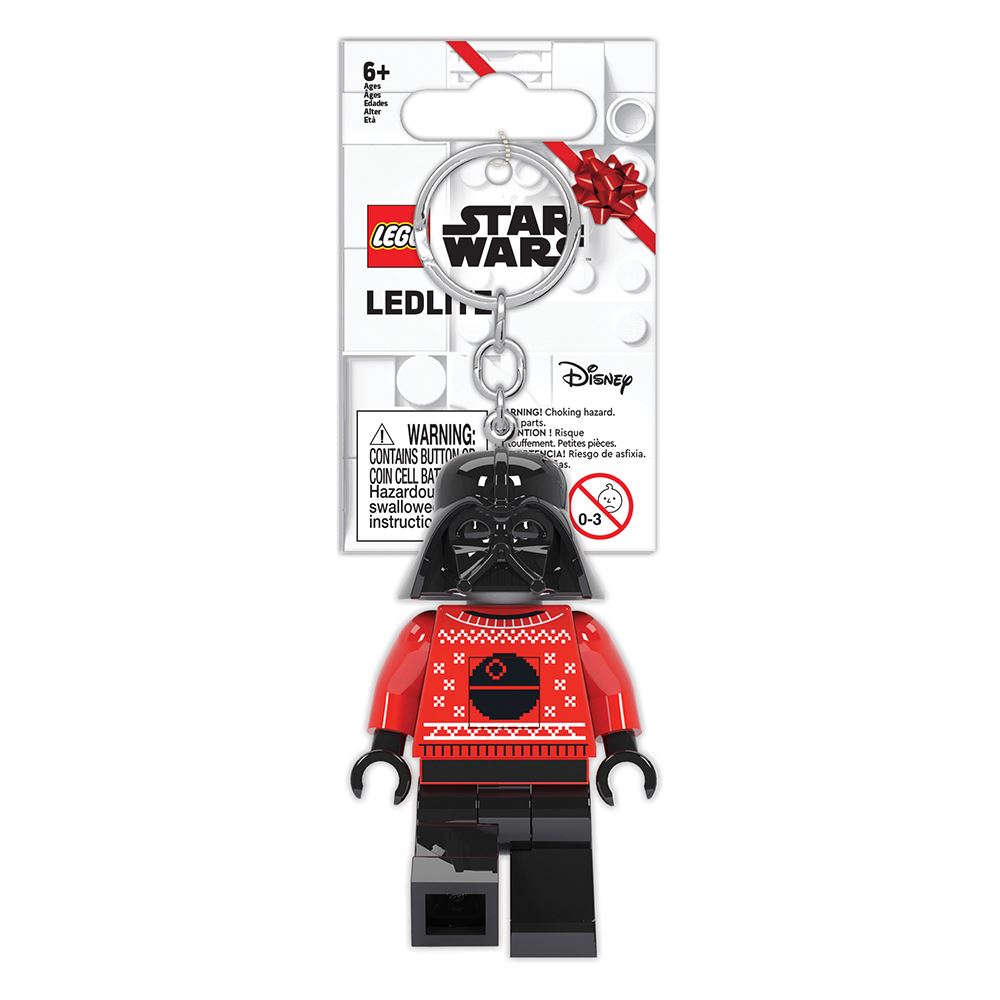 LEGO Star Wars Maglione Natalizio Di Darth Vader Con Minifigure E Portachiavi - Foto 1 di 12