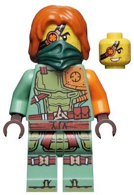 lego ninjago Ronin Legacy Green Bandana Minifigure from 71741