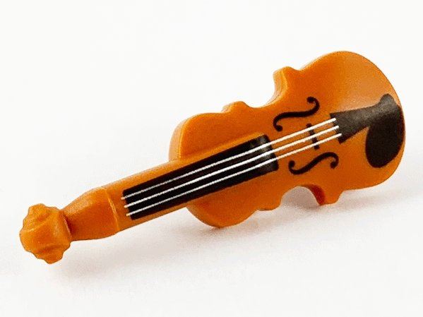 LEGO Minifigure Accessory Detailed Violin Musical Instrument