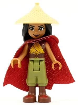 Disney LEGO Minifigure Raya Red Cape Minifig 43181 Rare Collectable - Picture 1 of 4