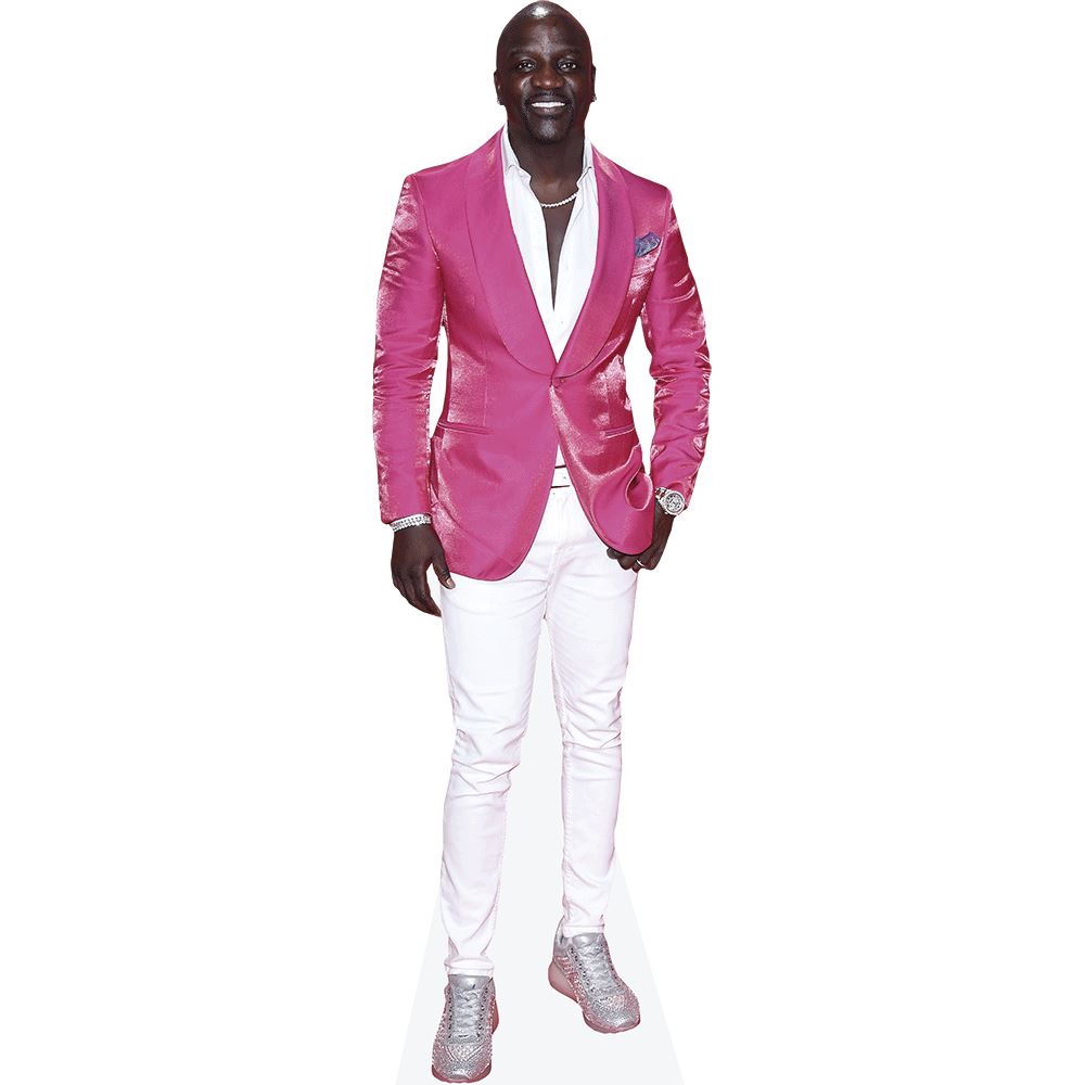Celebrity Cutouts Sagoma In Cartone Di Akon, Mini Formato 60 Cm, Realistica E Collezionabile - 2