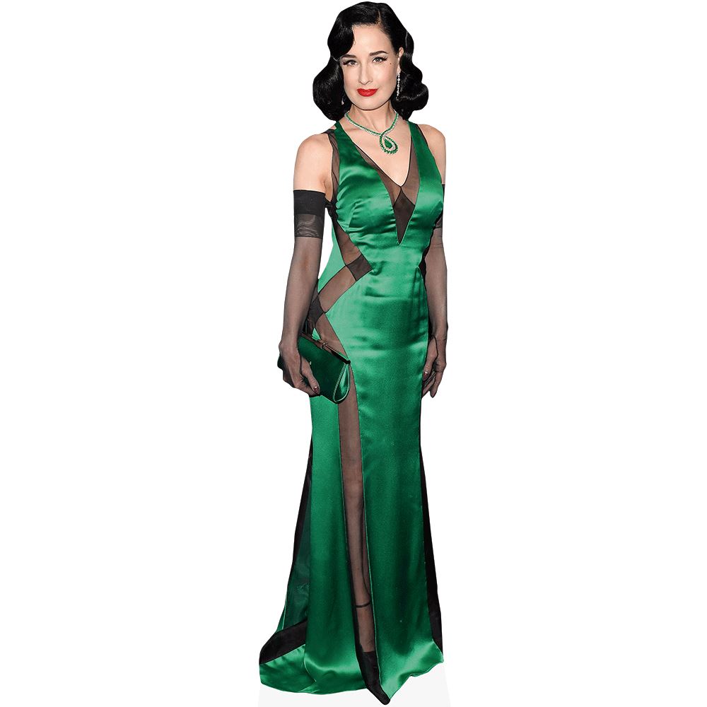 Dita Von Teese (Green Dress) Mini Size Cutout | eBay