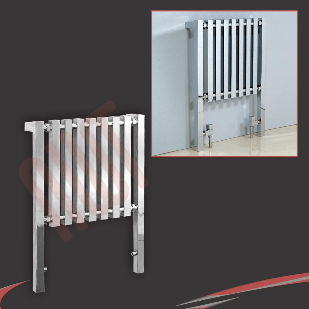 Traditional Bathroom Towel Rails Radiators Chrome & White, Wall & Floor