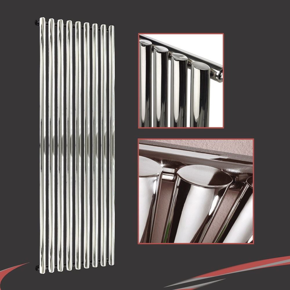 Brecon Oval Tube Vertical & Horizontal Designer Chrome Radiators ...