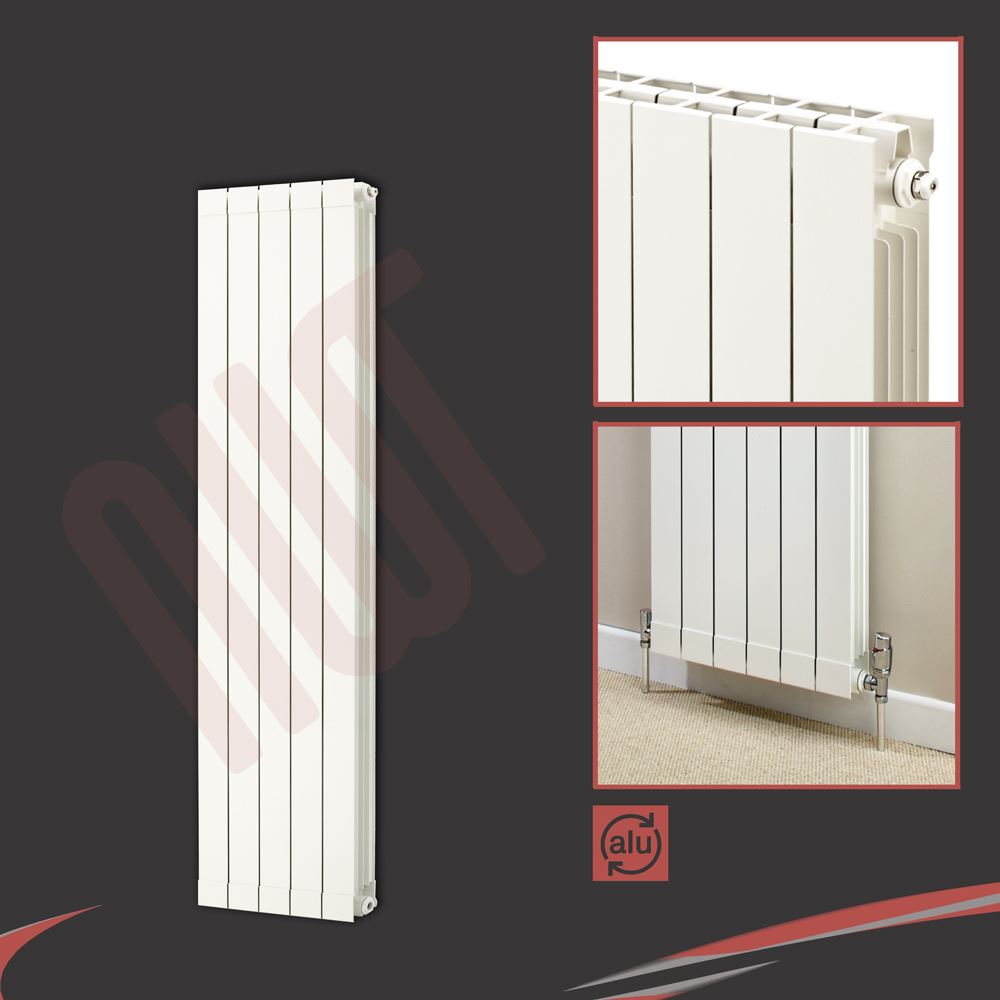 Designer White Verical Horizontal Aluminium Column Radiators TROJAN High Output - Picture 22 of 29