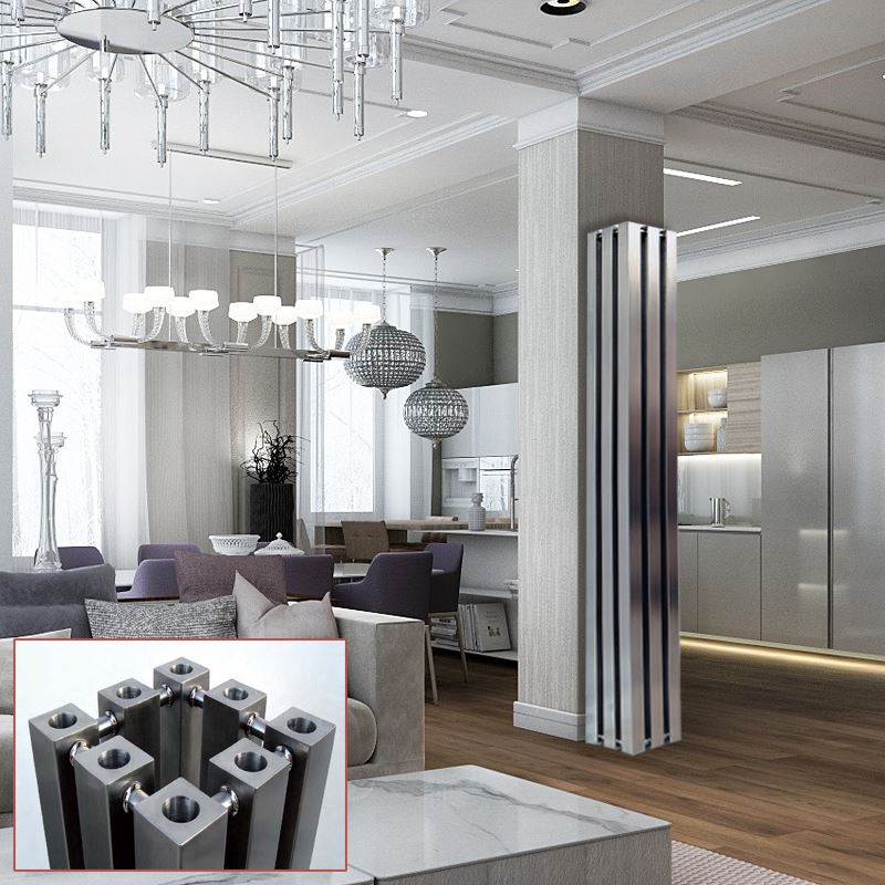 Aeon Alien Designer Brushed Stainless Steel Free Standing