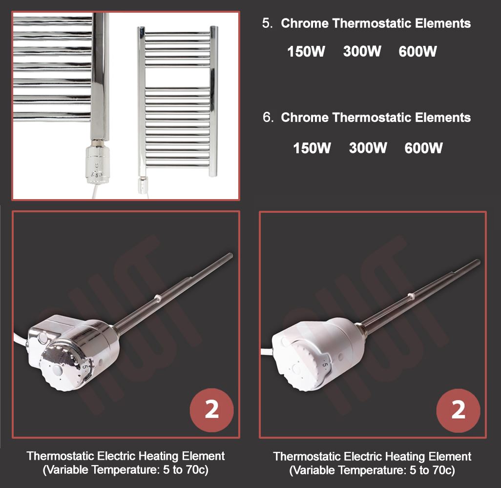 Electric Heating Elements for Heated Towel Rails Warmers Radiators 100W