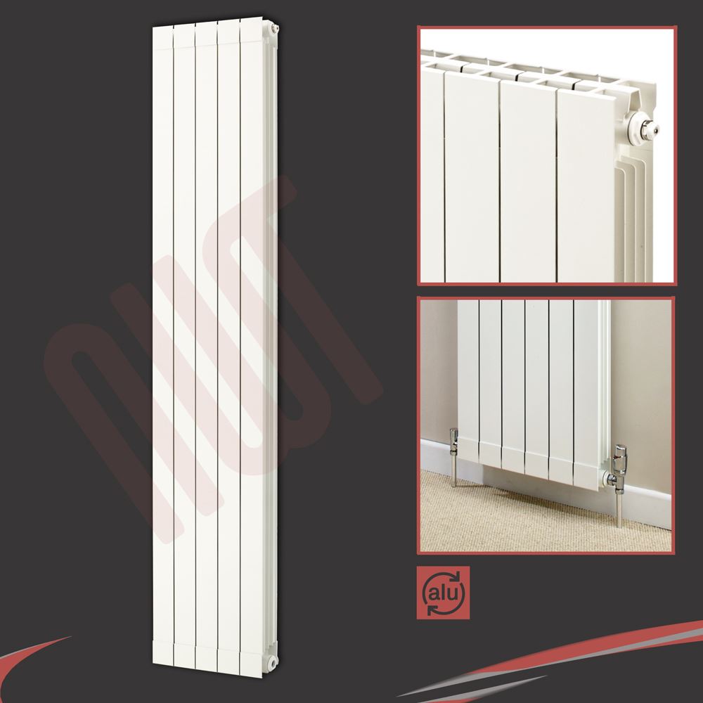 Designer White Verical Horizontal Aluminium Column Radiators TROJAN High Output - Picture 23 of 29