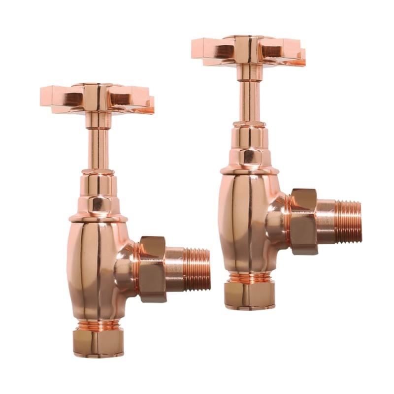 Traditional angle Valves for towel warmers radiator Central Heating