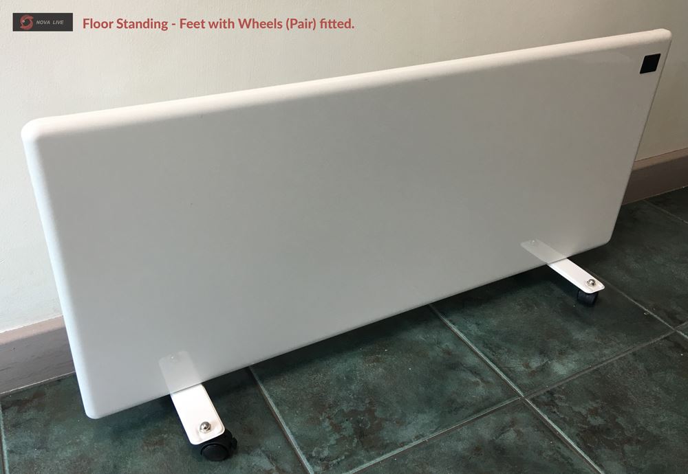 "NOVA LIVE R" Slimline WHITE Electric Panel Heaters (1000W, 1500W OR