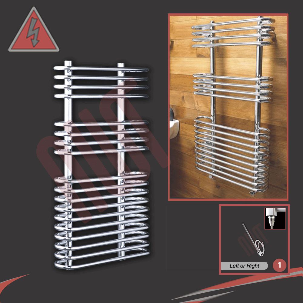 PREFILLED Designer Chrome & Black Electric Heated Towel Rails + Heating Element eBay PREFILLED Designer Chrome & Black Electric Heated Towel Rails + Heating Element eBay