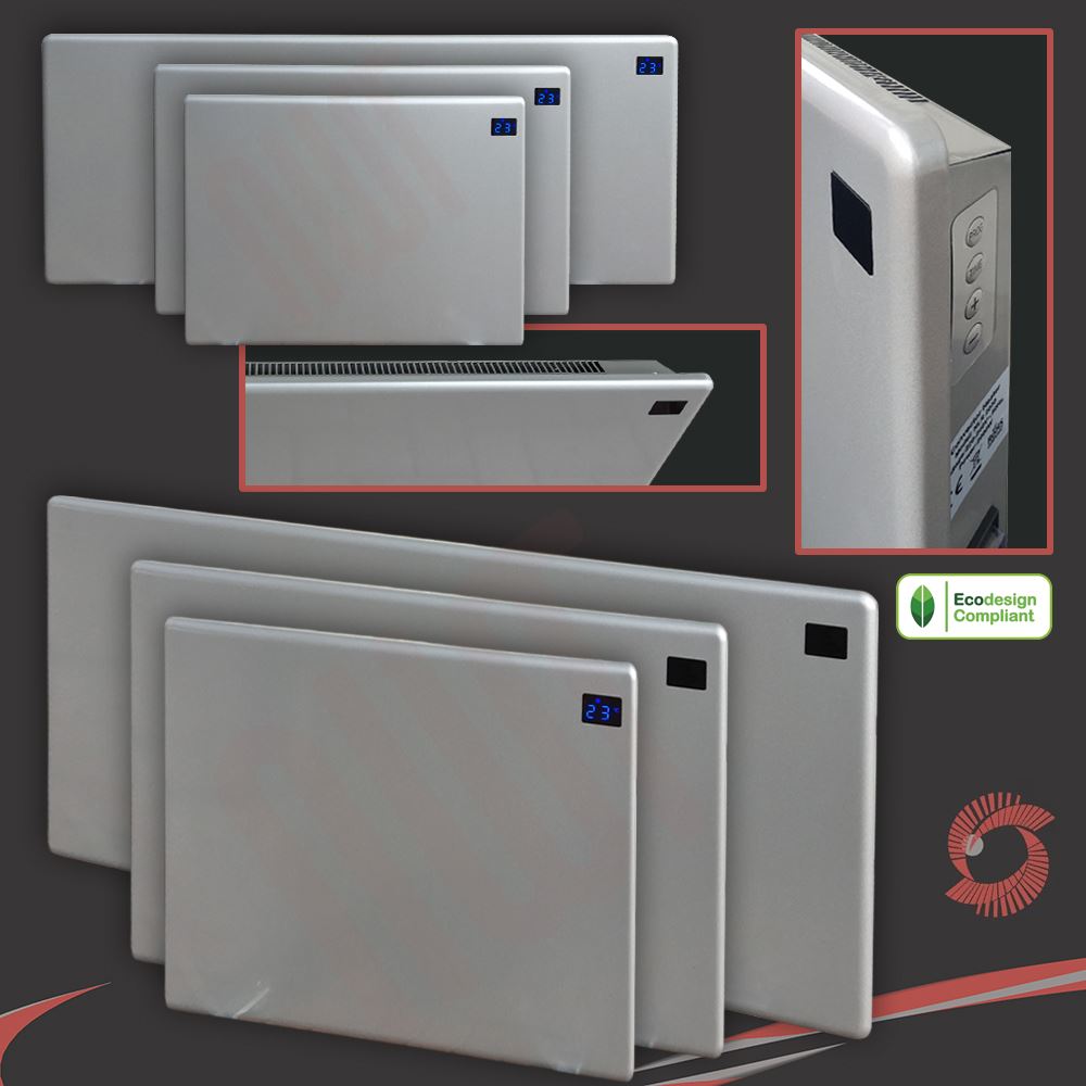 "NOVA LIVE R" Slimline Efficient Wall Electric Panel Heaters Convector