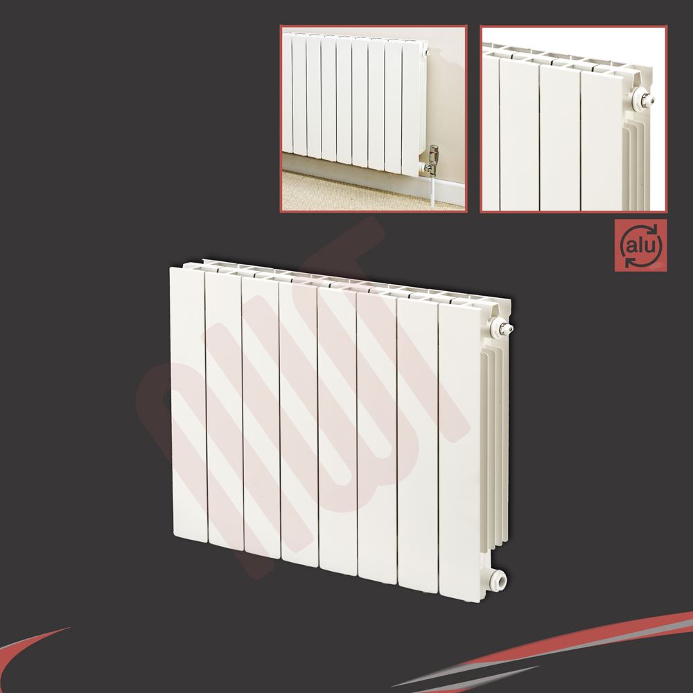 Designer White Verical Horizontal Aluminium Column Radiators TROJAN High Output - Picture 12 of 29