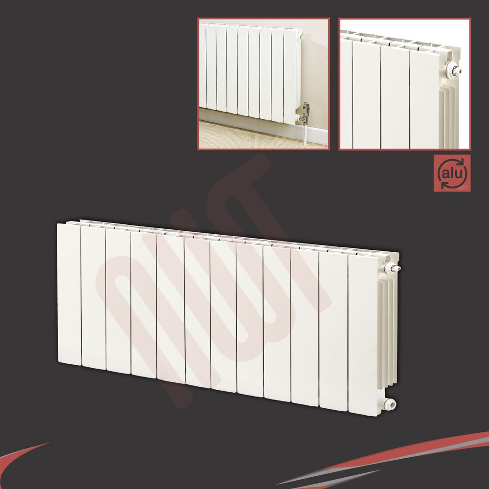 Designer White Verical Horizontal Aluminium Column Radiators TROJAN High Output - Picture 6 of 29