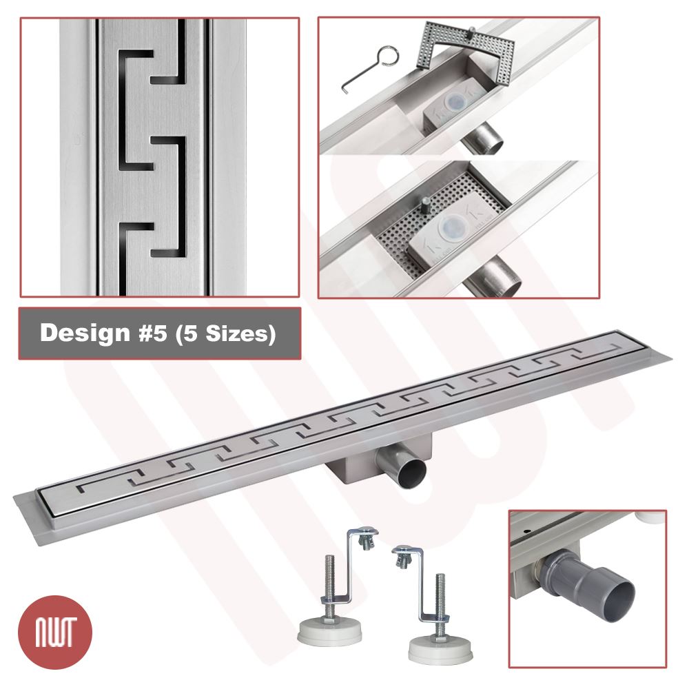 Wetroom Drains Stainless Steel Bathroom Shower Gully Trap Waste (600mm - 1500mm) - Picture 29 of 58