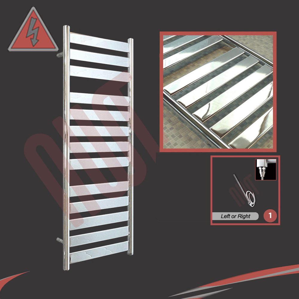 PREFILLED Designer Chrome & Black Electric Heated Towel Rails + Heating Element eBay PREFILLED Designer Chrome & Black Electric Heated Towel Rails + Heating Element eBay